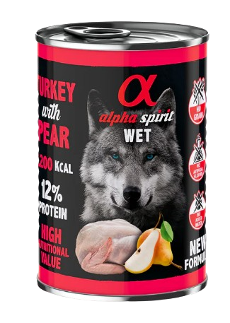 Las latas de Alpha Spirit para perros de pavo son ideales para perros con alergias e intolerancias porque son monoproteicas y sin cereales, con un 93% de pavo. Descubre más productos en Shop Animal Spirit