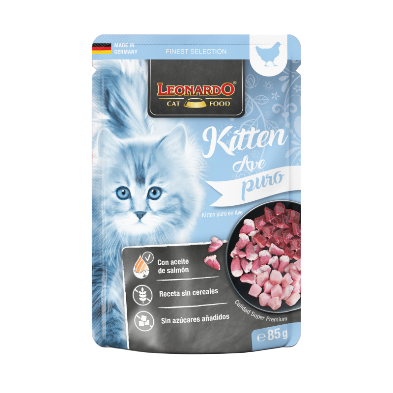 Leonardo Finest Selection Puro Ave Kitten para gatos