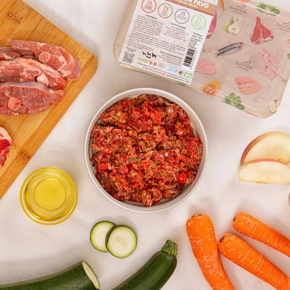 Naturcanin BARF - Menú Cordero y Pavo para perros