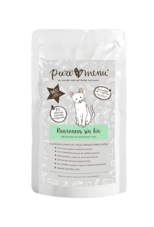 Puromenu nos ofrece este menú completo cocinado en formato paté para gatos y gatitos. Ideal para alergias al ser monoproteico y sin cereales, con un 96% de pato. Contiene taurina, un aminoácido imprescindible en la dieta de los gatos para el correcto funcionamiento del corazón. Descubre más en Shop Animal Spirit.