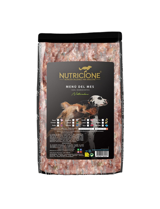 Nutricione - Menú BARF DEL MES 1kg