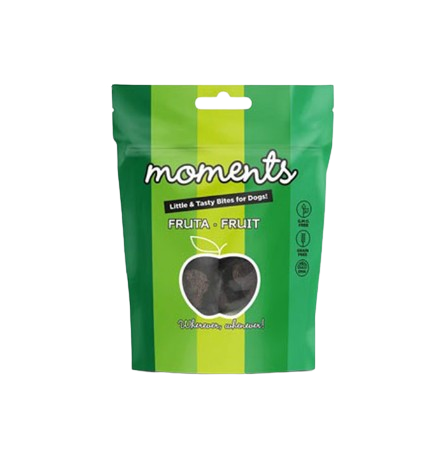 Los snacks de Moments son unos sabrosos premios que le encantarán a tu perro, hechos con ingredientes naturales por la marca española Dingo Natura.

Altos niveles de DHA para el correcto desarrollo mental.
Gran digestibilidad.
Ingredientes en su origen aptos para consumo humano.
Sin cereales ni transgénicos.
Tienda de mascotas Shop Animal Spirit, en La Puebla de Montalbán (Toledo).