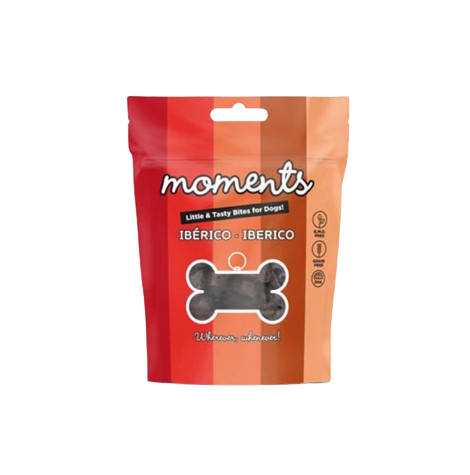 Los snacks de Moments son unos sabrosos premios que le encantarán a tu perro, hechos con ingredientes naturales por la marca española Dingo Natura.

Perfectos para juegos de olfato, ejercicios de adiestramiento o para dar un capricho a tu peludo.
Altos niveles de&nbsp;DHA para el correcto desarrollo mental.
Gran digestibilidad.
Ingredientes en su origen aptos para consumo humano.
Apto para perros de todos los tamaños.
Sin cereales ni transgénicos.
Tienda de mascotas Shop Animal Spirit Toledo
