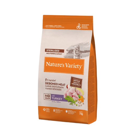 Nature´s Variety No Grain Sterilized Pavo (gatos)