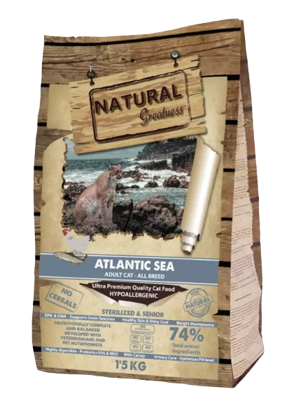 Natural Greatness Atlantic Sea (adultos, esterilizados y seniors)