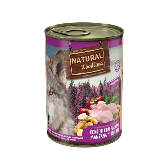Natural Woodland - Lata Conejo con patatas, manzana y tomillo