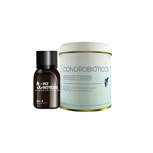 PETBIOTICOS Condrobióticos 600gotas (30ml) Suplemento para perros y gatos