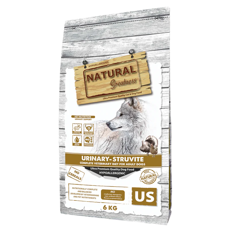 pienso Natural Greatness Dieta Veterinaria para perros Uinary-Struvite