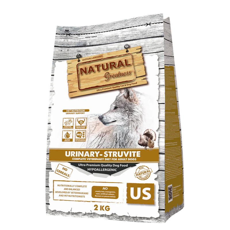 pienso Natural Greatness Dieta Veterinaria para perros Uinary-Struvite