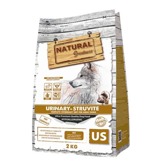 pienso Natural Greatness Dieta Veterinaria para perros Uinary-Struvite