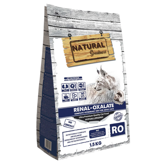 Pienso NATURAL GREATNESS Renal-Oxolate para gatos, dietas veterinarias