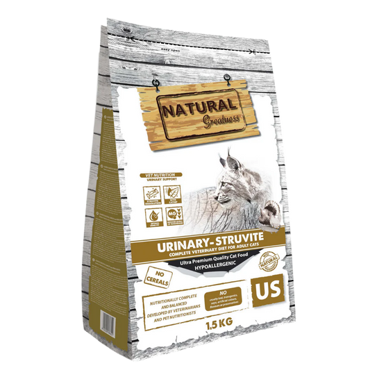 Pienso NATURAL GREATNESS Urinary-Struvite para gatos, dieta veterinarias.