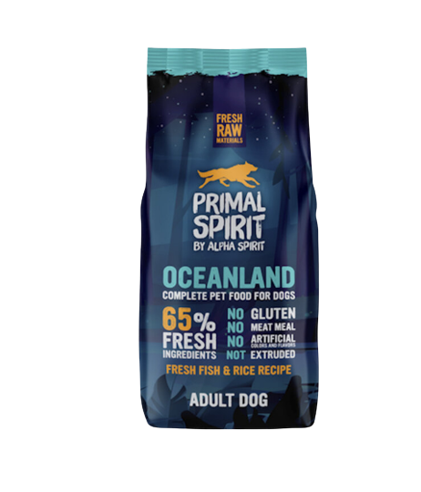 Primal Spirit Oceanland es un pienso semihúmedo con un 65% de carne fresca. Sin gluten. Descubre más en Shop Animal Spirit