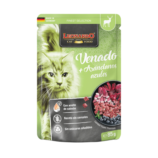 LEONARDO Finest Selection Venado y Arándanos para Gatos