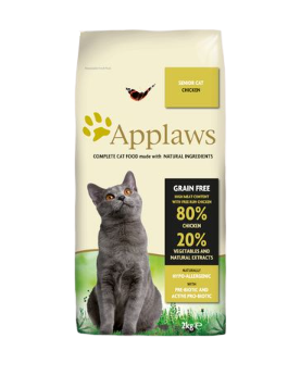 Applaws Senior es el mejor pienso para gatos. Contiene un 80% de pollo, omega 3 y 6 para mantener una piel y pelos sanos, y otros componentes muy importantes para una buena salud. Descubre más en Shop Animal Spirit