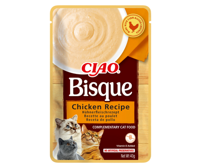 CIAO Bisque (puré) para gatos Pollo