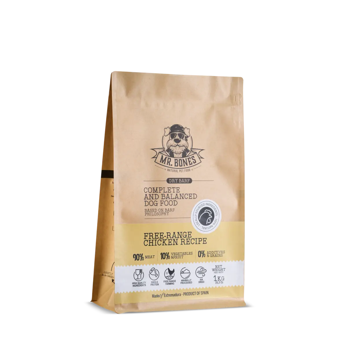 MR BONES Dry Barf  Comida deshidratada de Pollo para perros