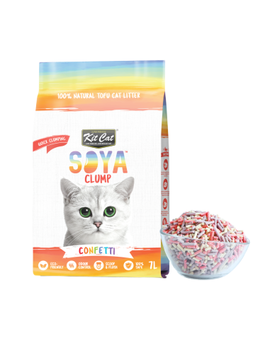 KIT CAT SoyaClump Arena de Soja BIO - Confetti 7L