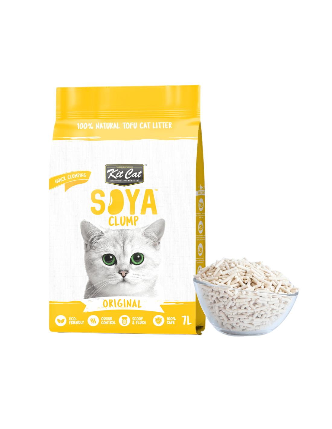 KIT CAT SoyaClump Arena de Soja BIO - Original 7L