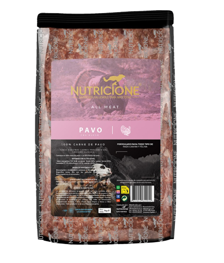 Nutricione BARF todo carne de pavo es un alimento crudo para perros y gatos ideal para iniciarse en la alimentación natural. Descubre más en Shop Animal Spirit