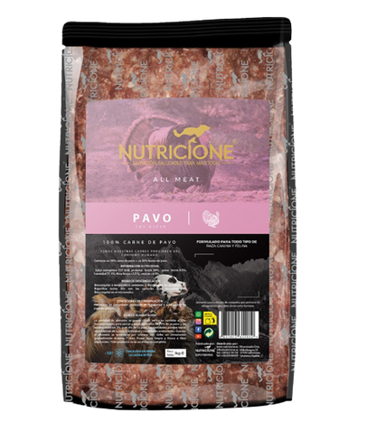 Nutricione BARF todo carne de pavo es un alimento crudo para perros y gatos ideal para iniciarse en la alimentación natural. Descubre más en Shop Animal Spirit