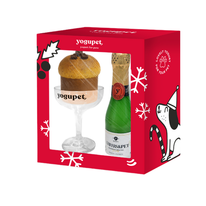 Yogupet Box Navidad: 1 Cheers&Pet + 1 Copa + 1 Panepet